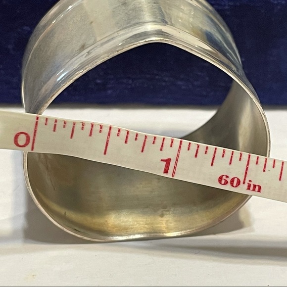 Vintage Purple Velvet Box 12 silver Napkin Rings. - Picture 6 of 12